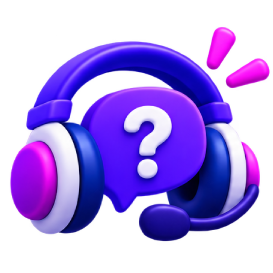 Auriculares con simbolos de interrogacion
